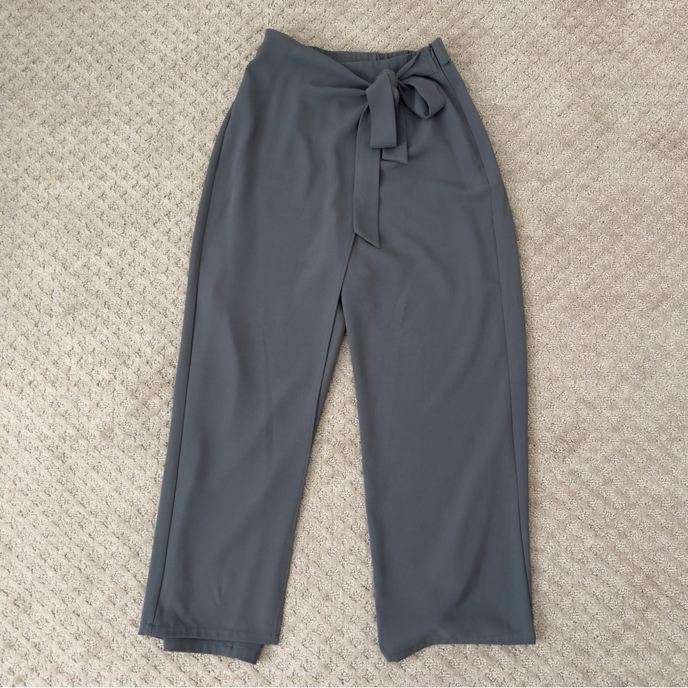 HALARA Gray Tie-Waist Women's Pants